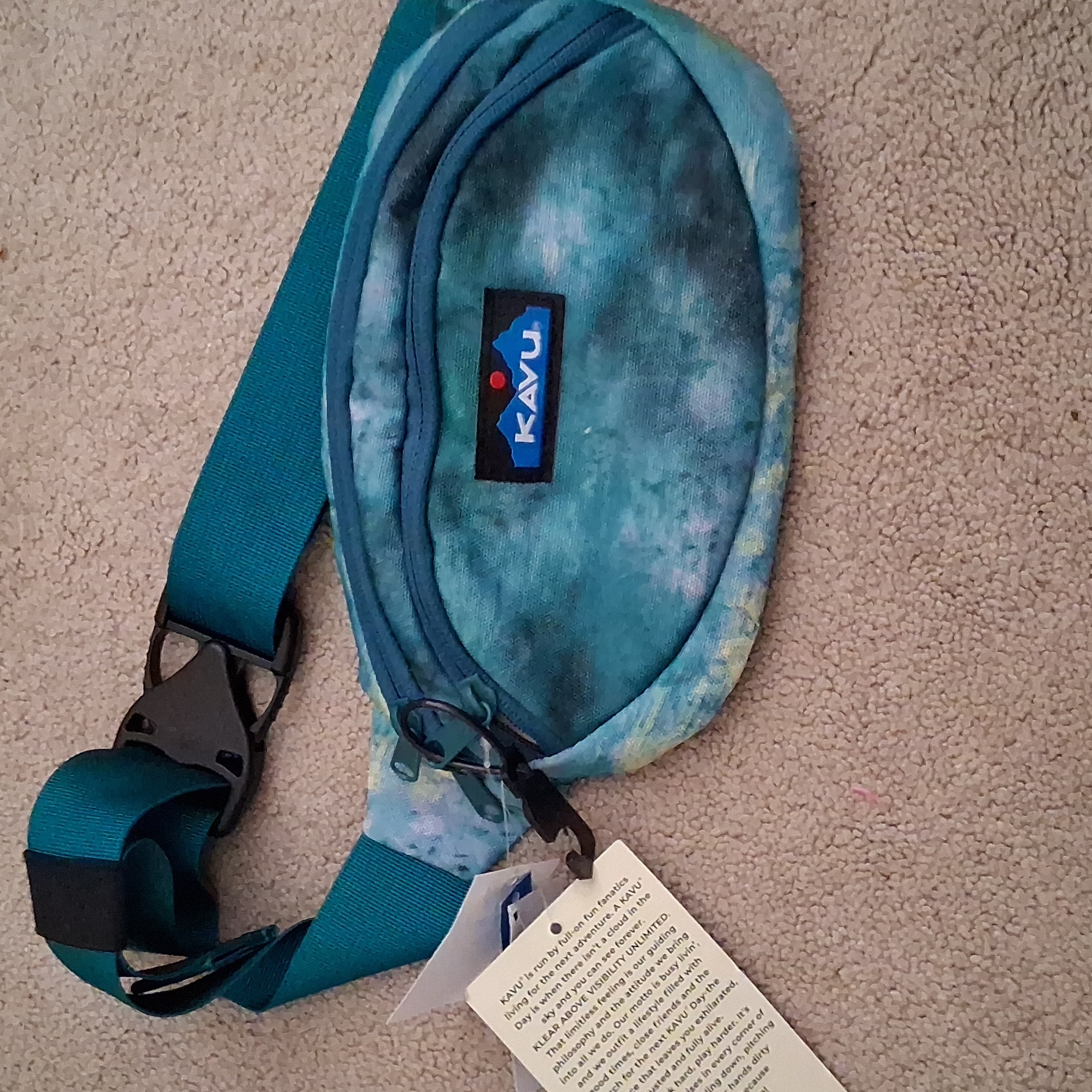 Kavu 5 X 9 Teal H2o Resistant Brand New With Tags